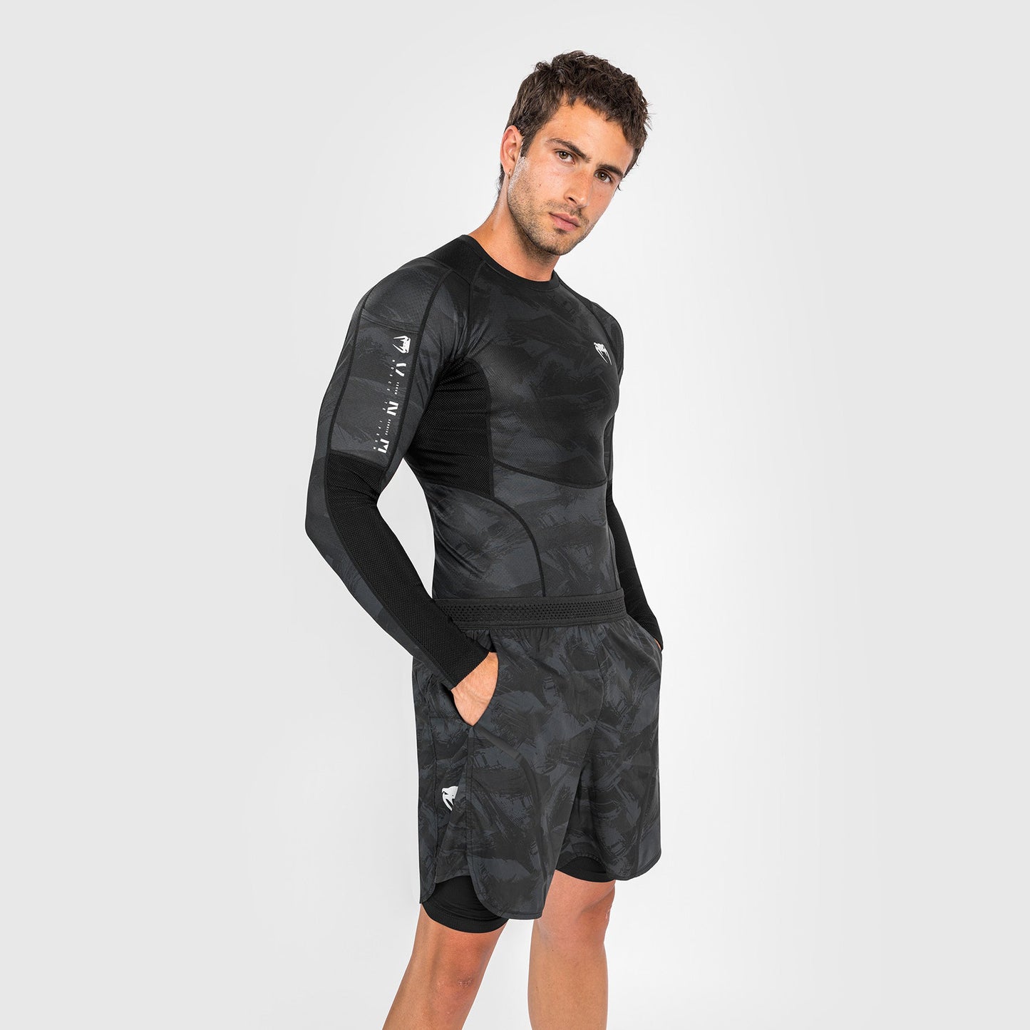 Rashguard Venum Electron 3.0 - Maniche lunghe - Nero