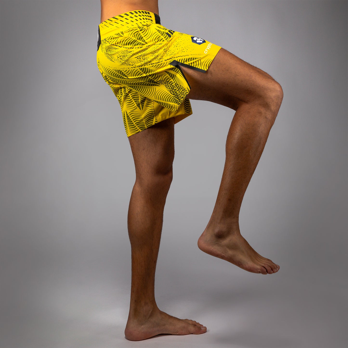 UFC Zenith by Venum Authentic Fight Night Pantaloncini da combattimento Fit corto Uomo Personalizzato - Giallo