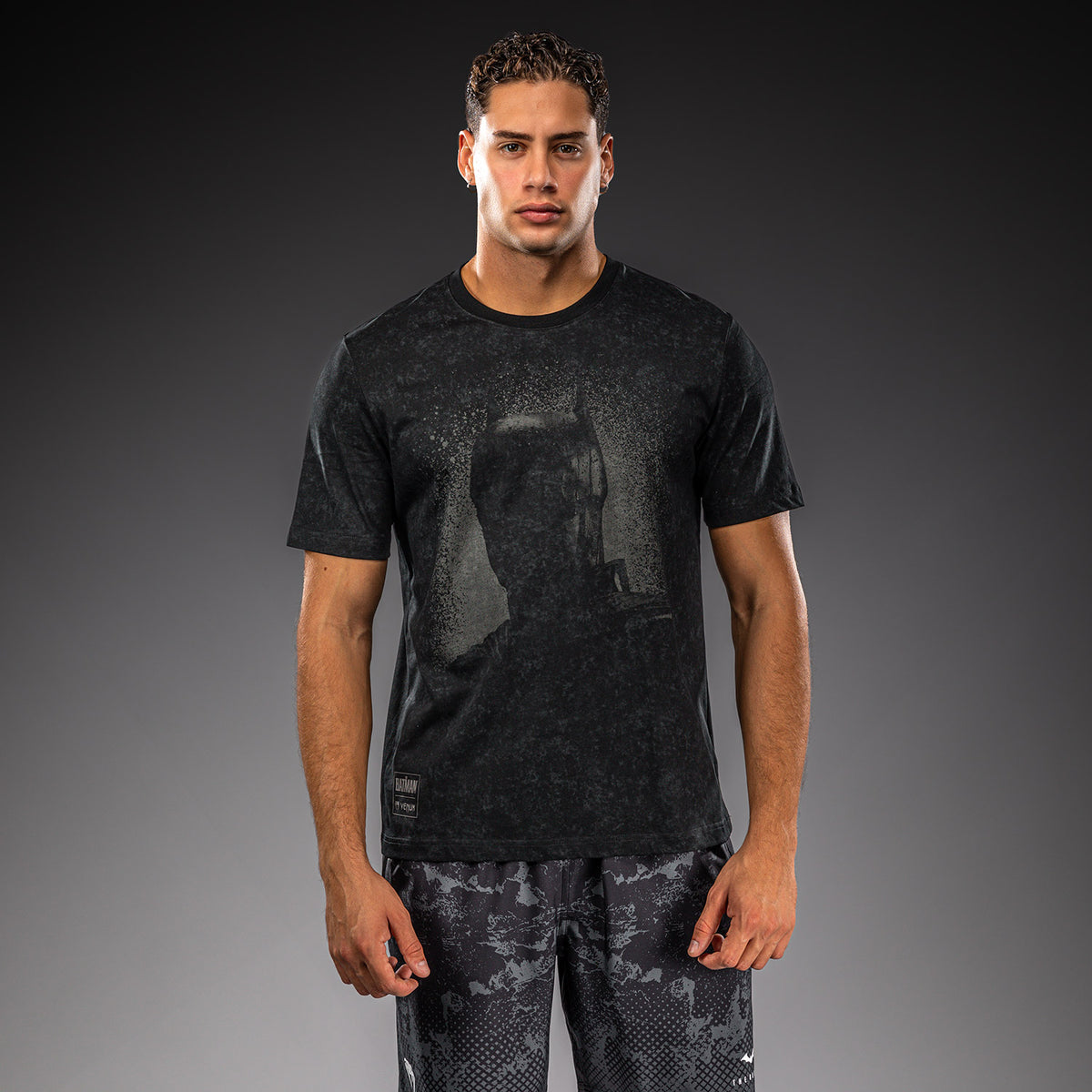 Venum x Batman T-shirt in cotone - Nero/Grigio
