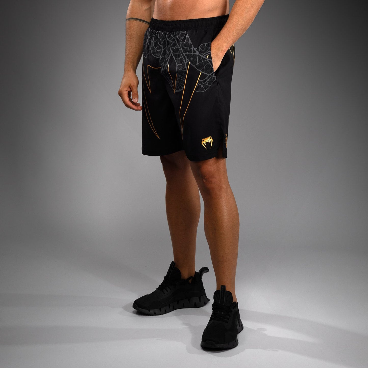 Venum Serpenti Pantaloncini da allenamento – Nero/Argento/Oro