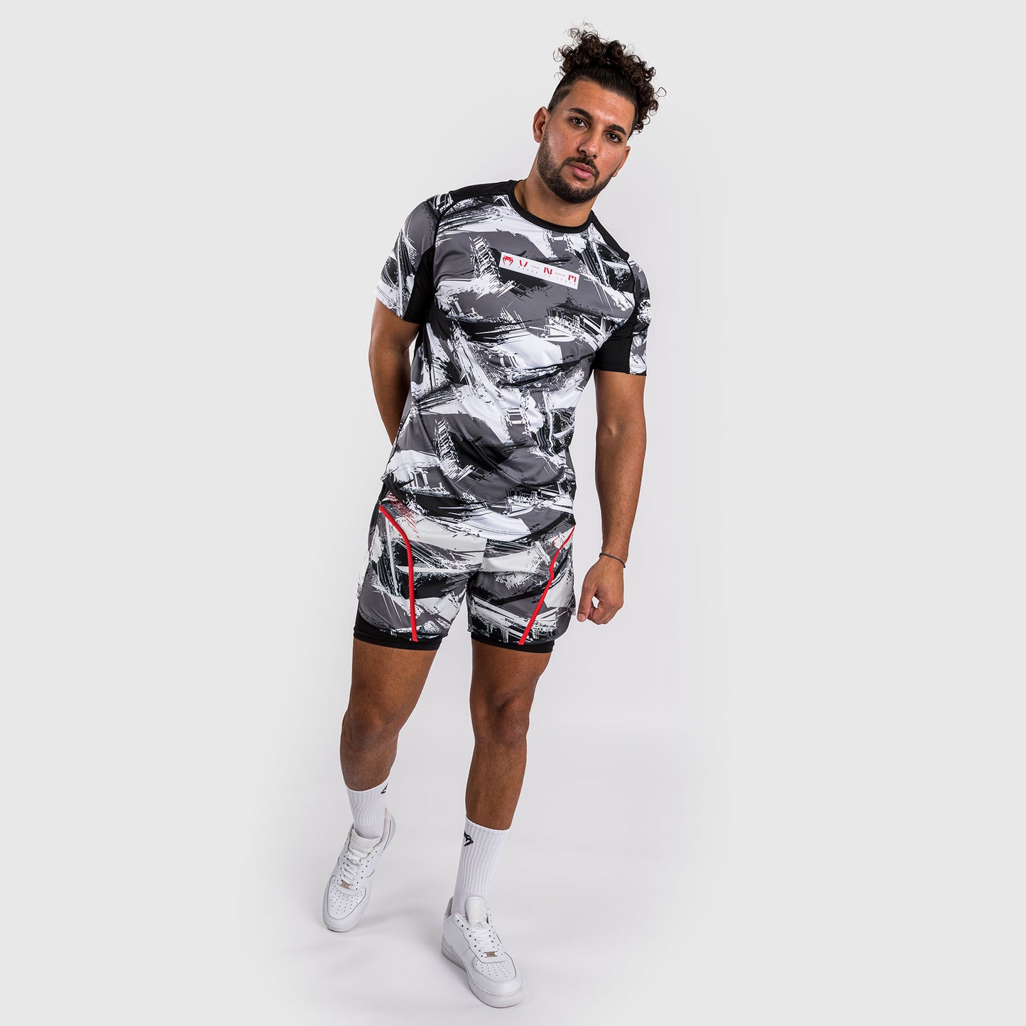Venum Electron 3.0 Maglietta Dry-Tech - Grigio/Rosso