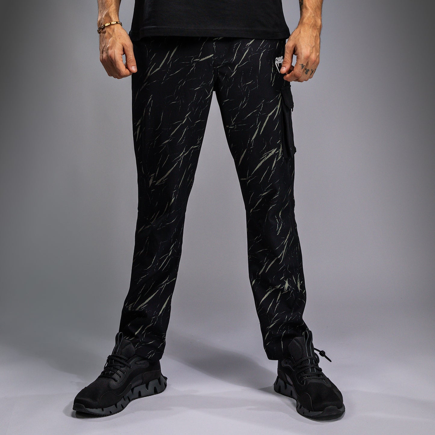 Venum Trooper Pantaloni da Jogging da Uomo - Nero/Beige Sabbia