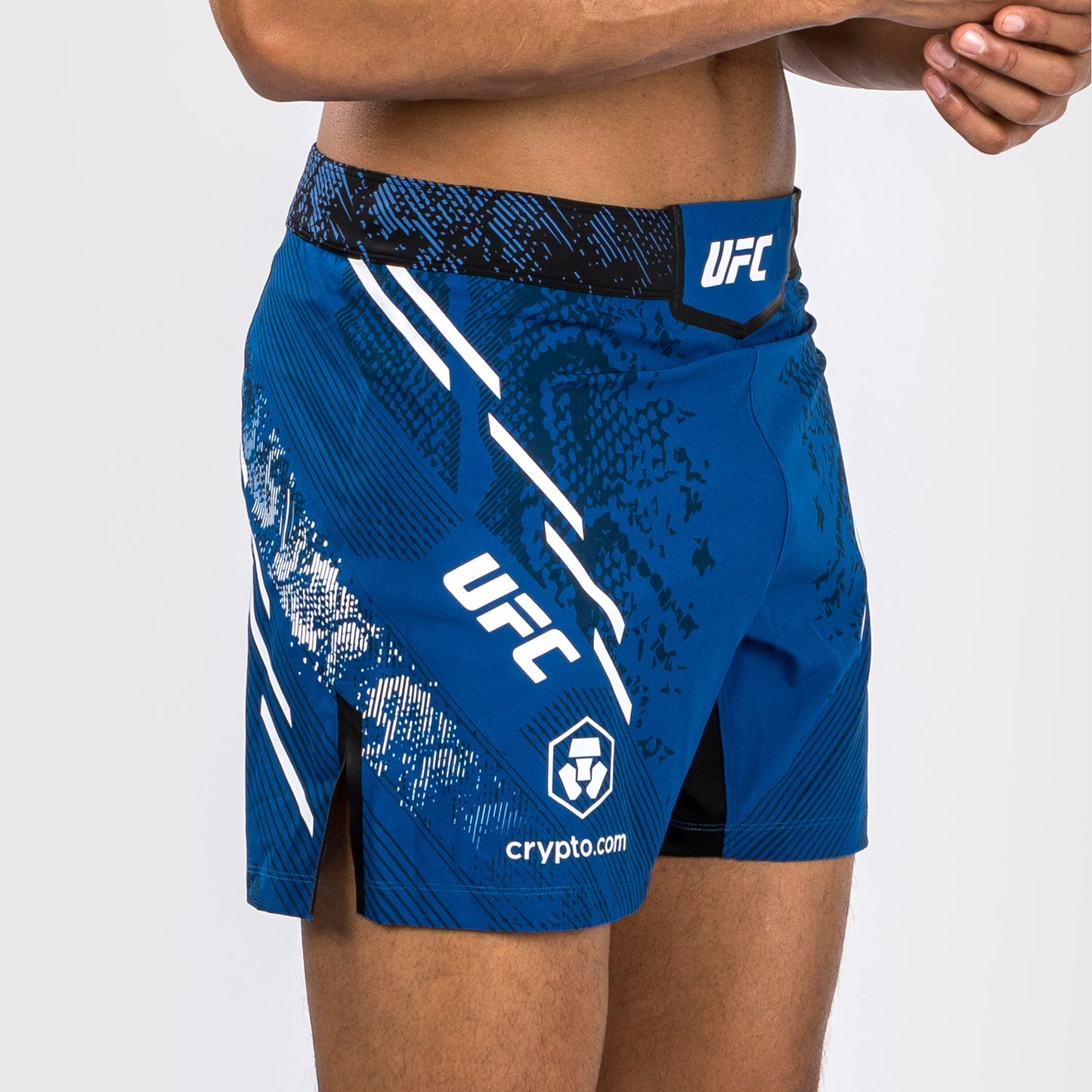 Pantaloncini da combattimento UFC Adrenaline by Venum personalizzati Authentic Fight Night Uomo - Short Fit - Blu