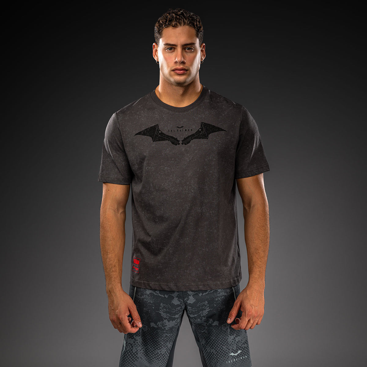 Venum x Batman T-shirt in cotone - Grigio/Nero/Rosso