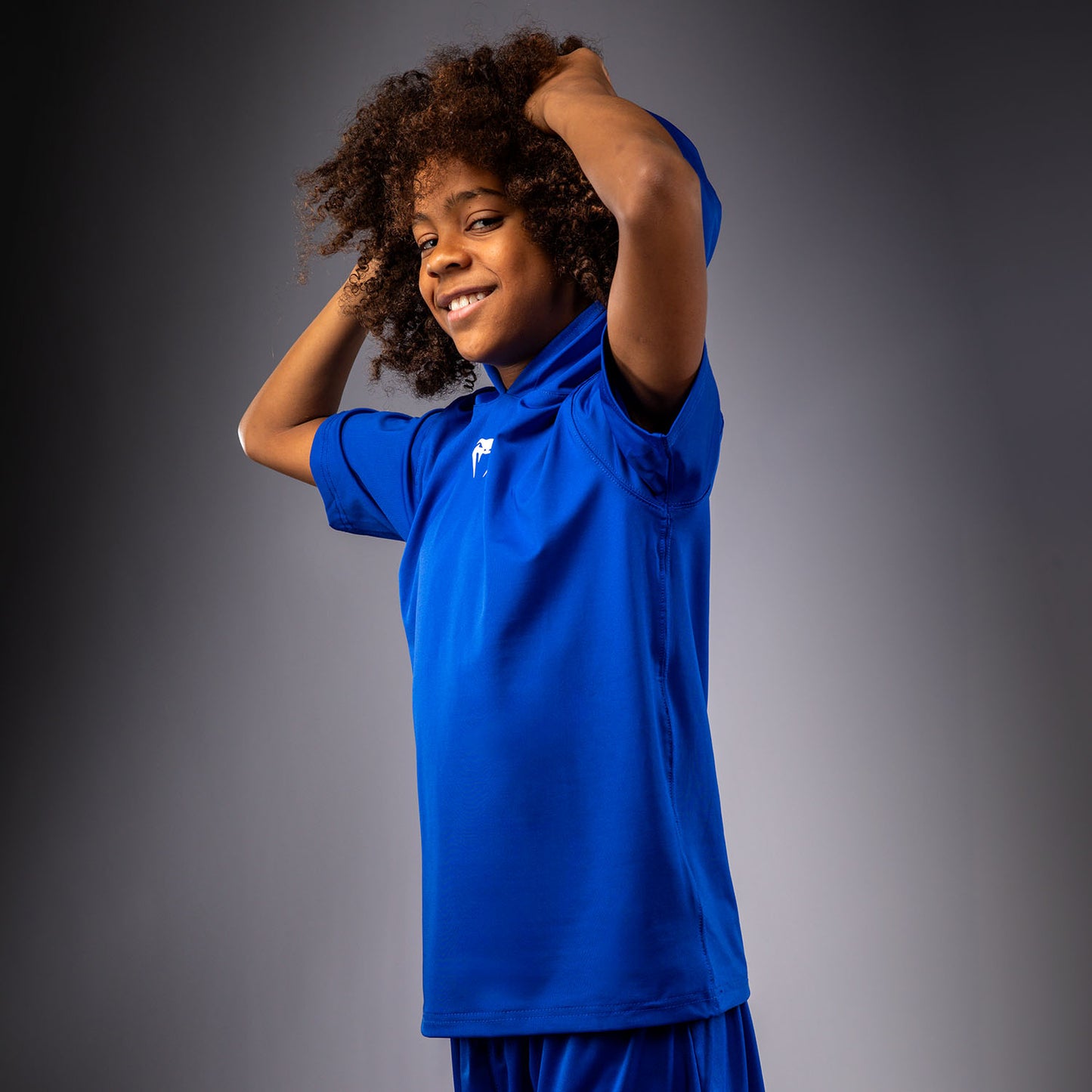 Venum Elite Felpa Dry-Tech a Maniche Corte per Bambini - Blu Reale