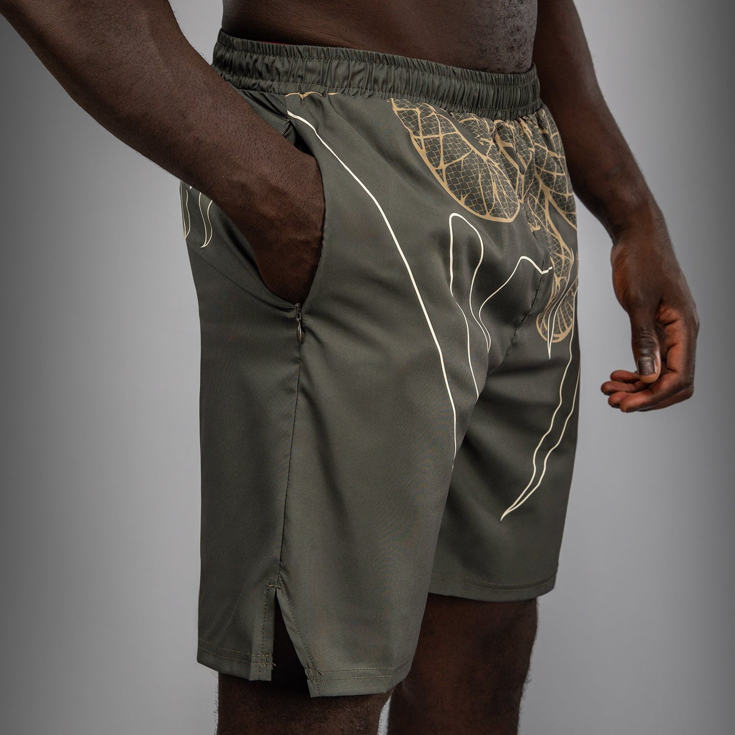 Venum Serpenti Pantaloncini da allenamento – Kaki/Bronzo/Avorio