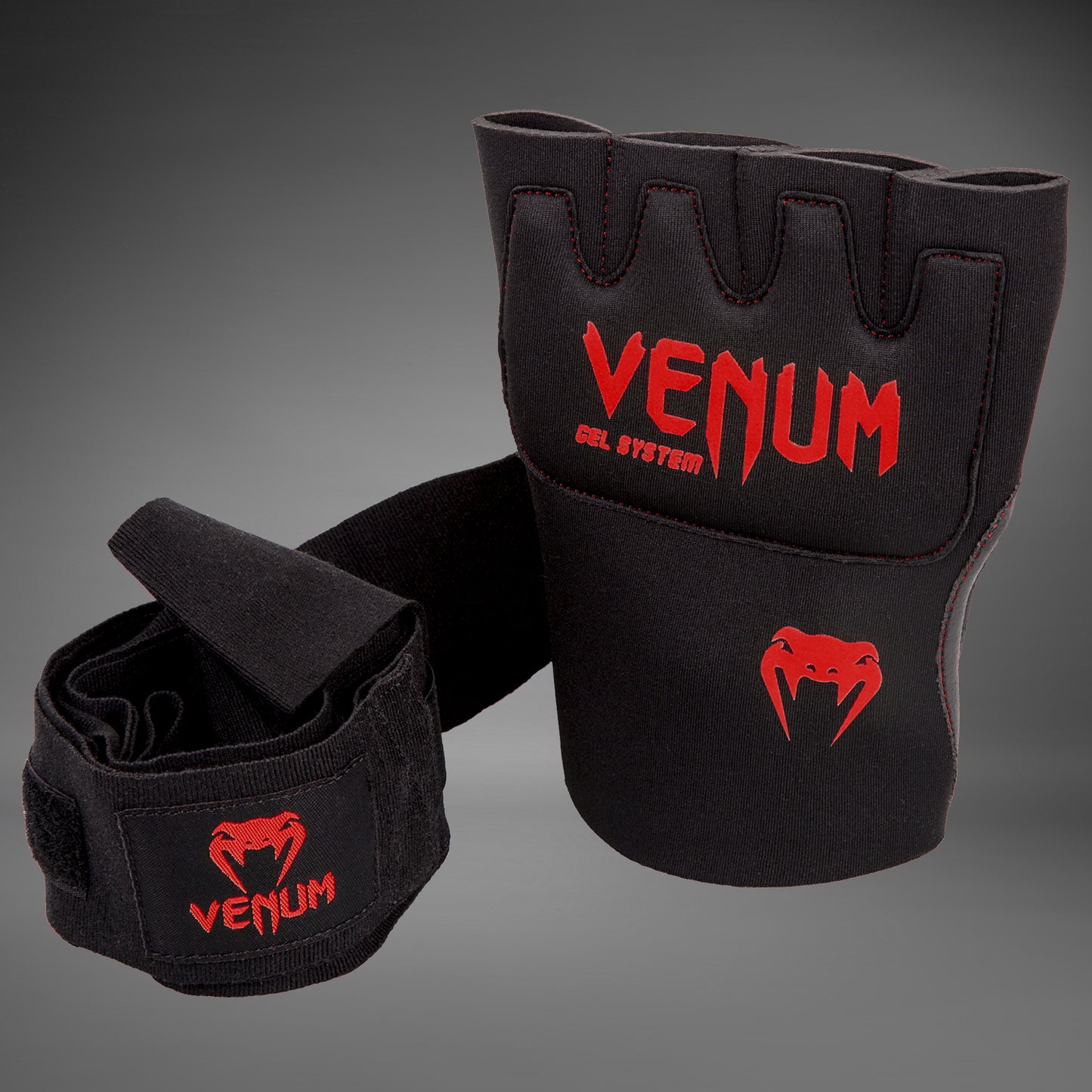 Venum Gel Kontact Impacchi di Guanto - Nero/Rosso