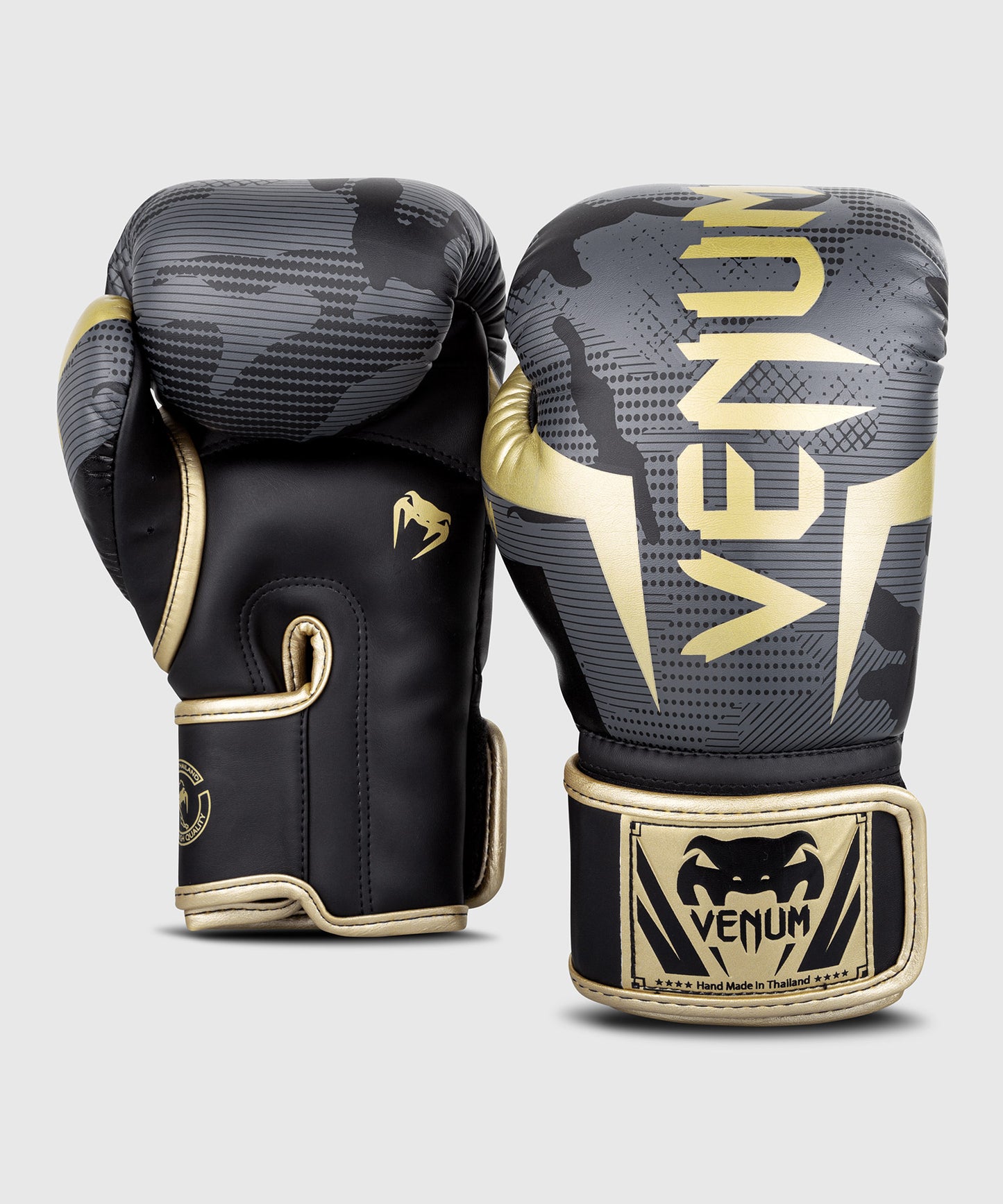 Guantoni da boxe Venum Elite - Camo/Oro