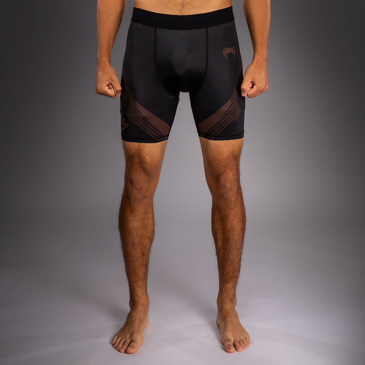 Venum No-Gi 6.0 Pantaloncini a Compressione - Nero/Marrone