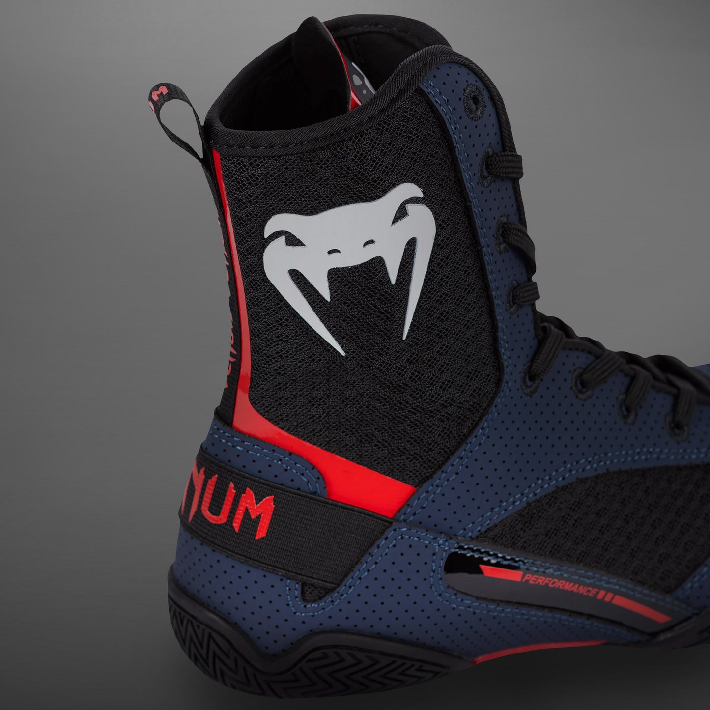 Venum Elite Scarpe da boxe - Navy/Nero/Rosso