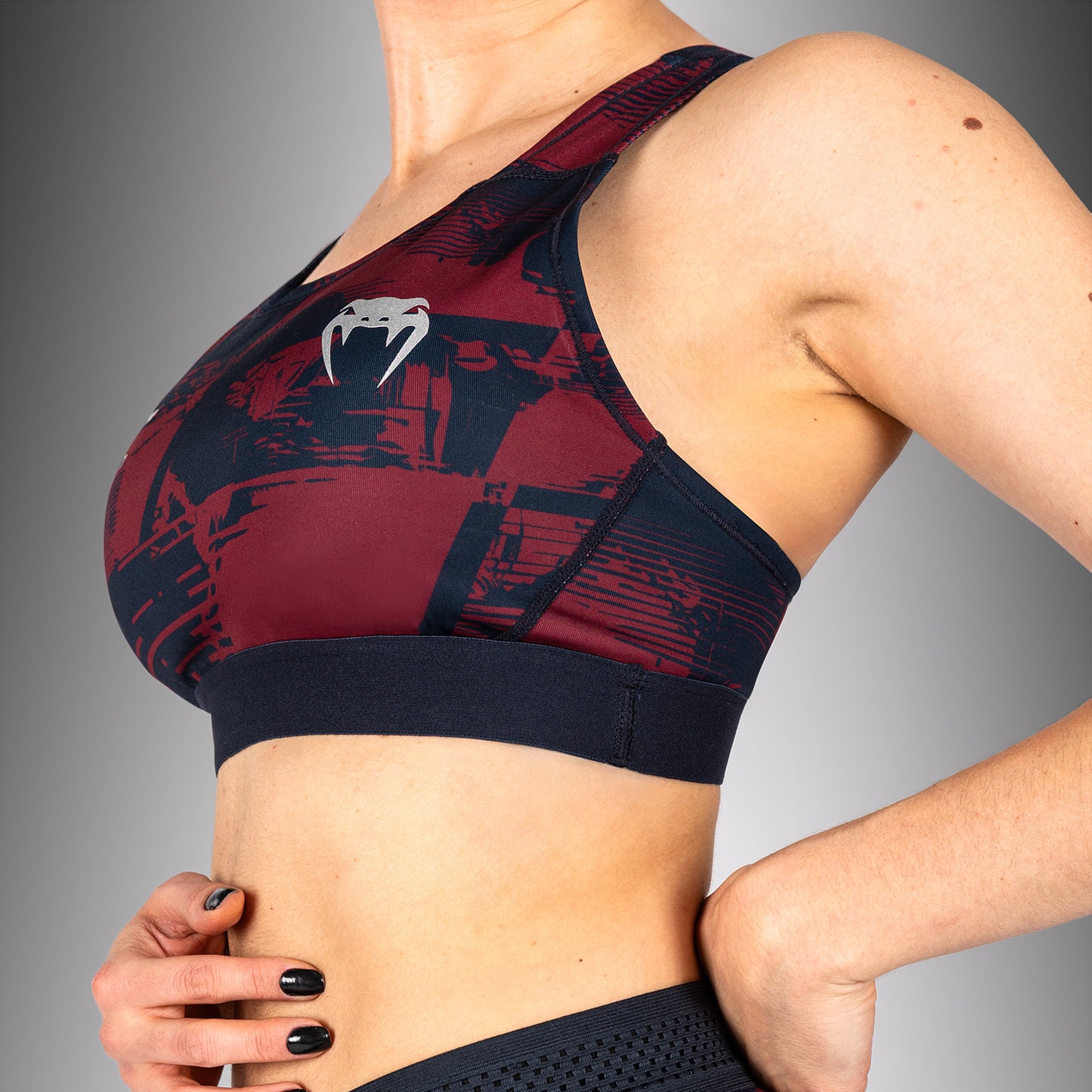 UFC Zenith by Venum Authentic Fight Week Reggiseno sportivo Donna - Blu navy/Bordeaux/Argento