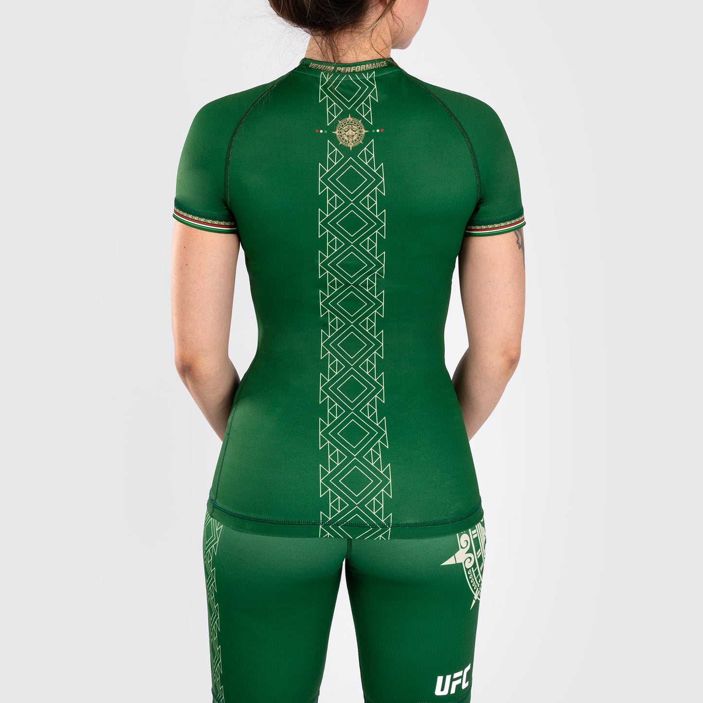 Noche UFC by Venum Authentic Fight Night Rashguard a maniche corte da donna - Verde