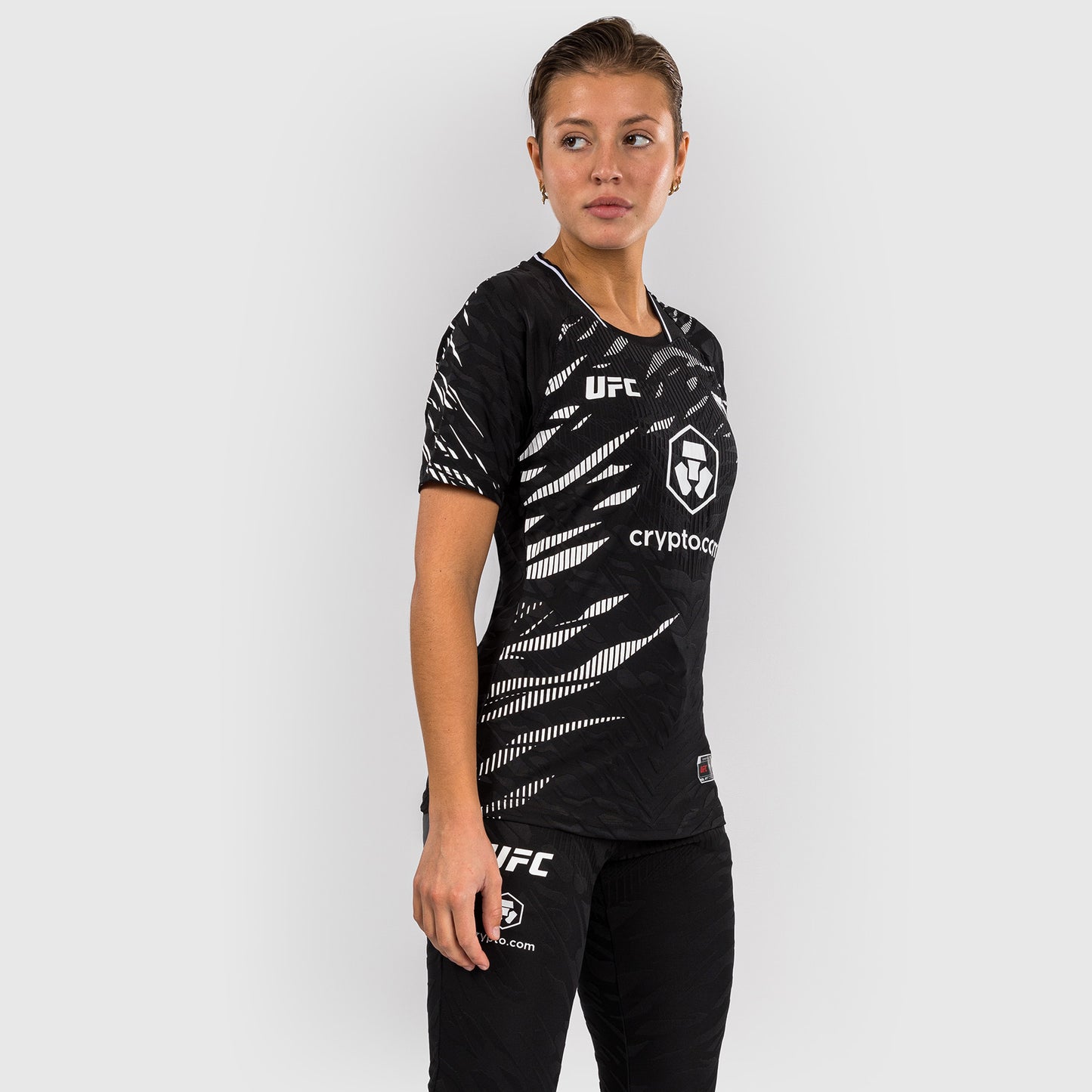 UFC Fusion by Venum Personalizzati Authentic Fight Night Maglietta da Gara per Donna - Nero