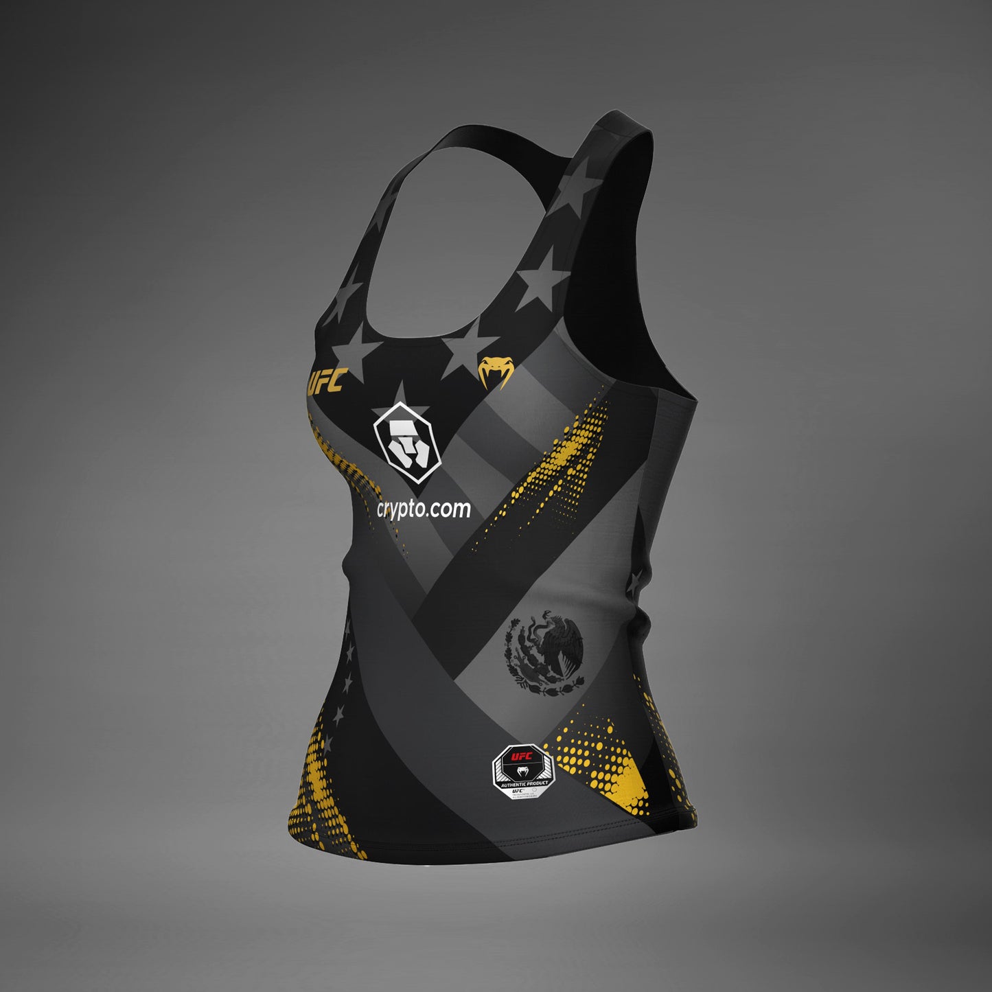 UFC Unrivaled by Venum Julianna Peña Reggiseno sportivo lungo da donna - Nero