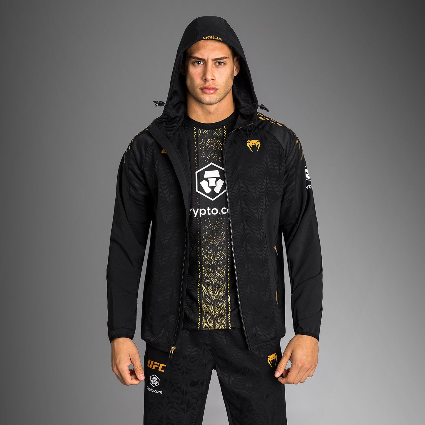 UFC Zenith by Venum Authentic Fight Night Felpa Walkout Uomo - Champion