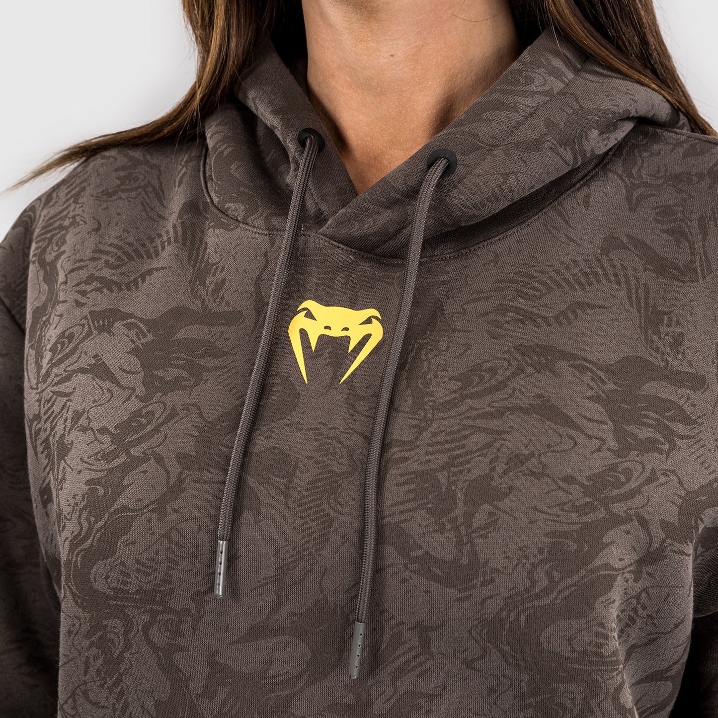 UFC Fusion by Venum Fight Week Felpa con Cappuccio per Donna - Marrone terra