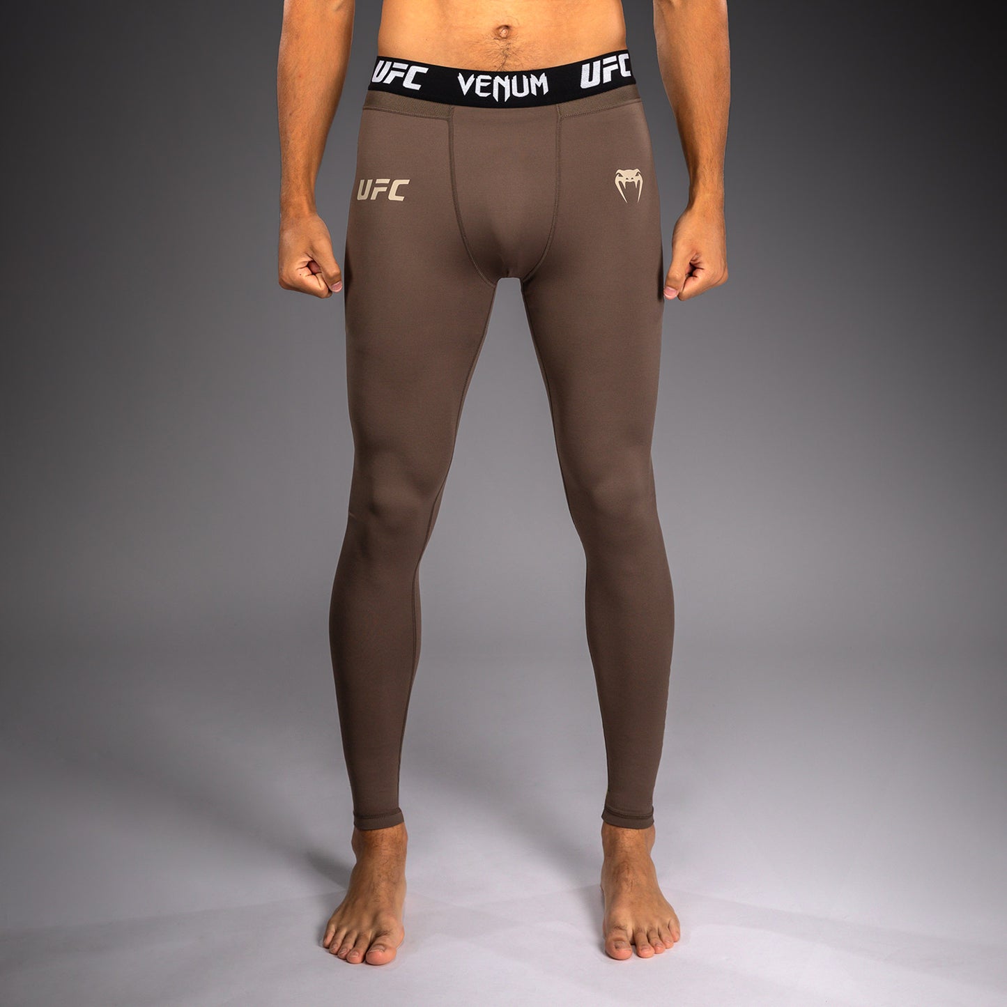 Venum UFC Unity by Venum Authentic Fight Week Pantaloni a Compressione Tecnici da Uomo - Marrone