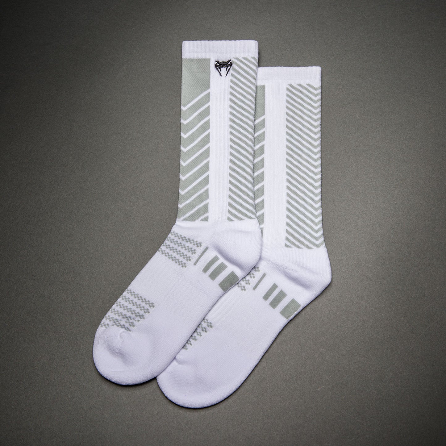 Venum Vector Calze Sopra il Polpaccio - Bianco/Grigio