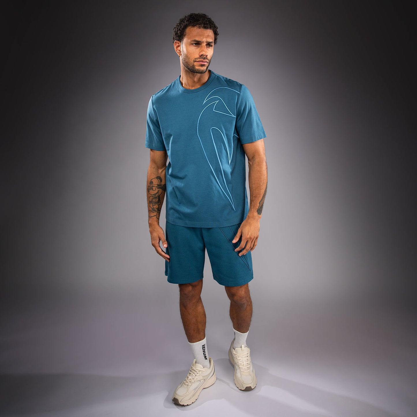 Venum Giant 3D T-shirt in Cotone - Blu Oceano