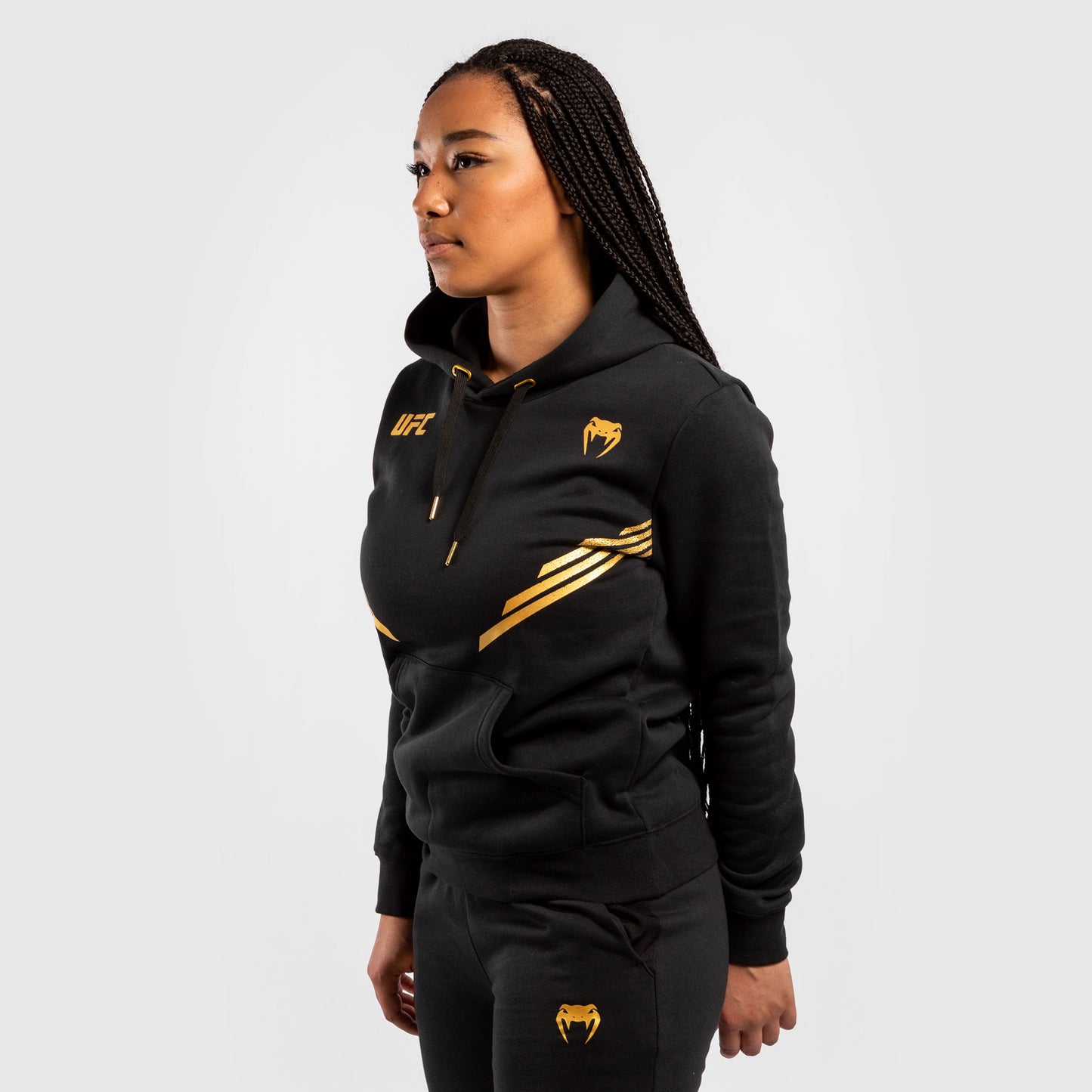 Felpa Con Cappuccio Donna UFC Venum Replica - Campione