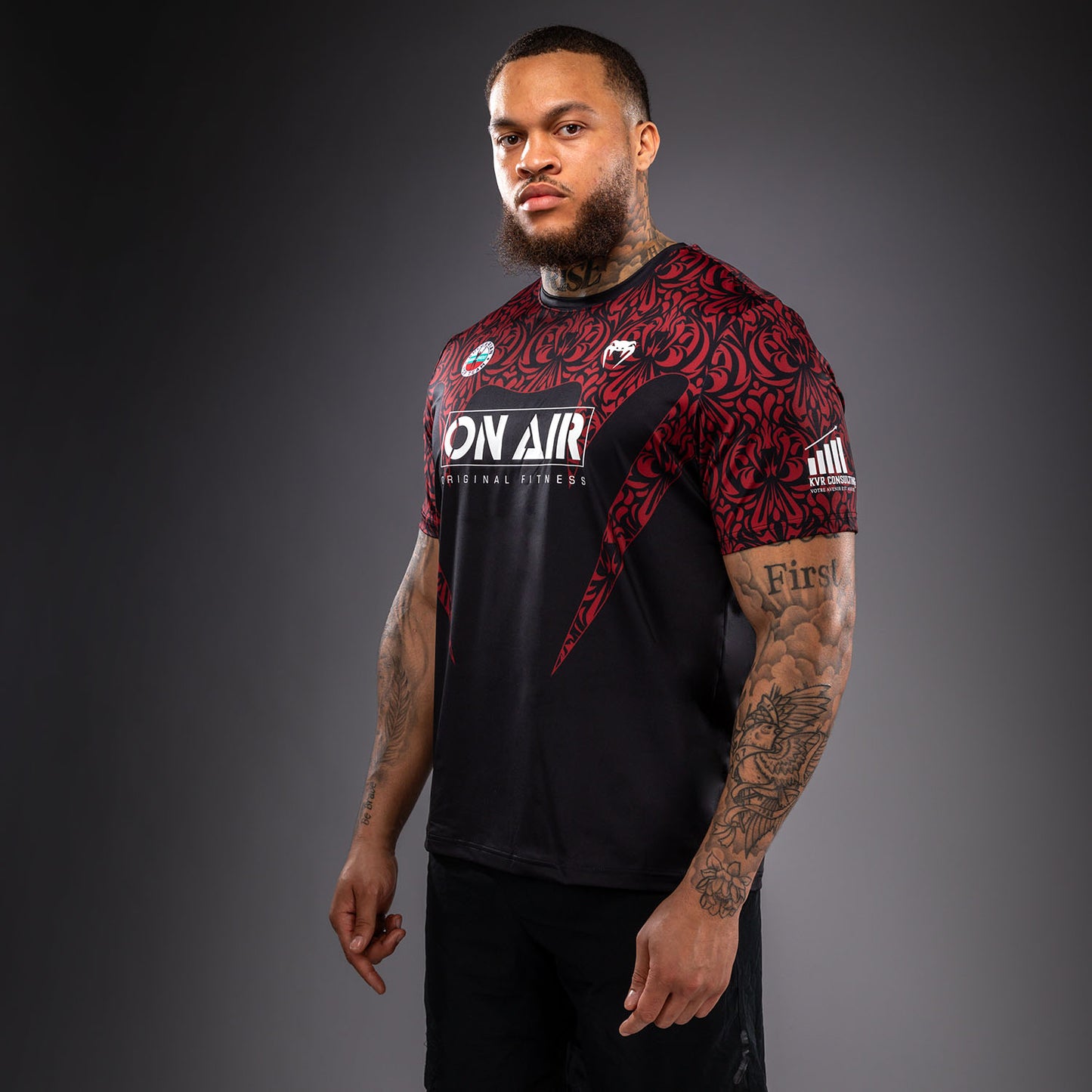 Venum Bulgarian Top Team (BTT) Maglietta Dry Tech – Nero/Rosso
