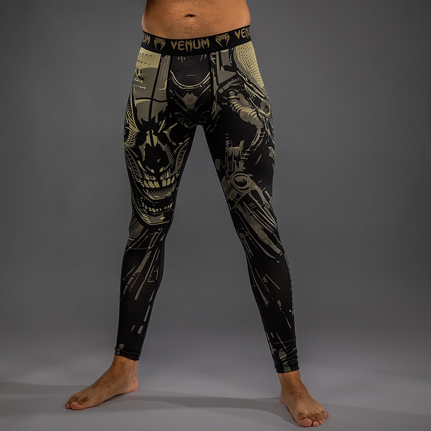 Venum Invader Spats - Nero/Sabbia