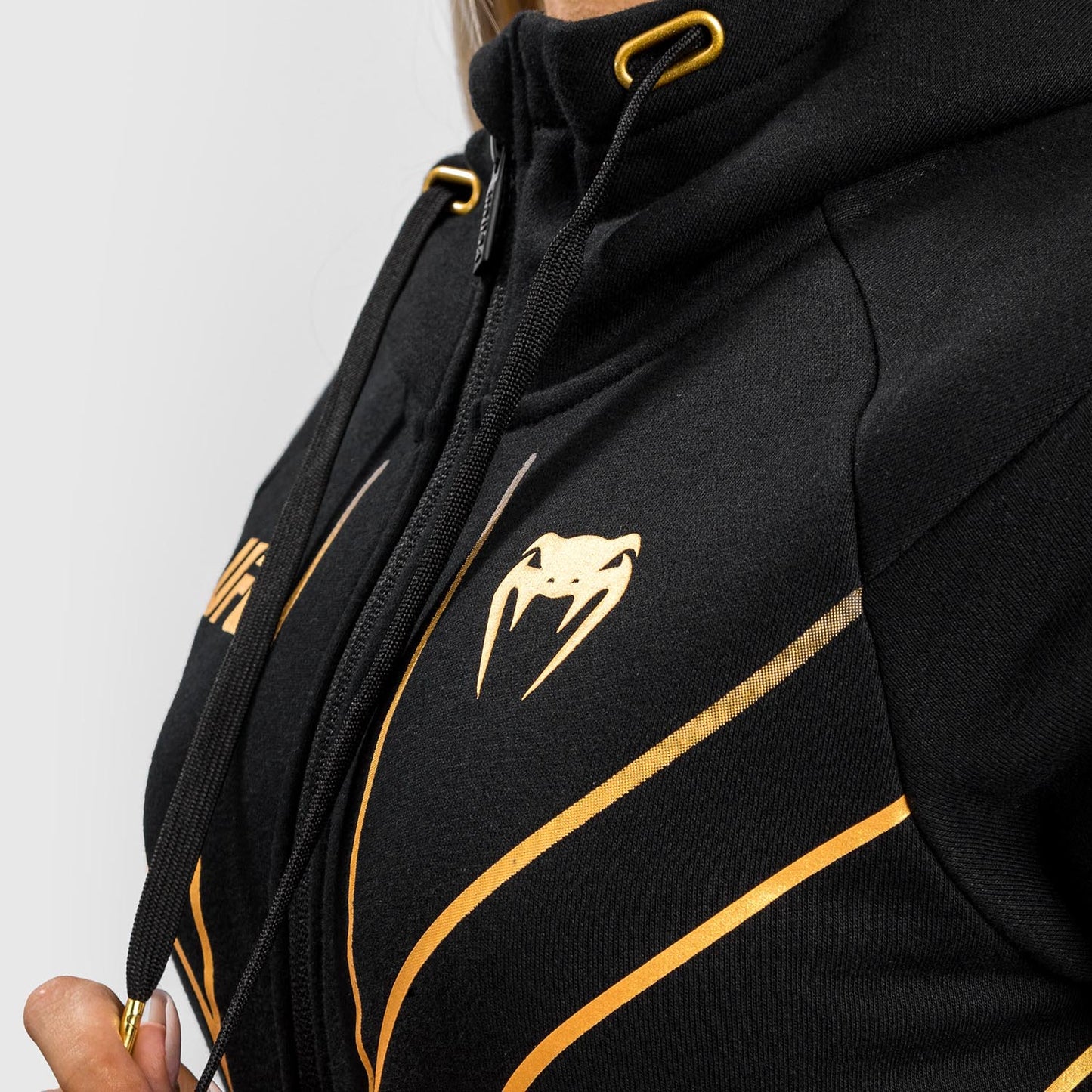 UFC Venum Fight Night 2.0 Replica Felpa con cappuccio con zip intera da donna - Champion