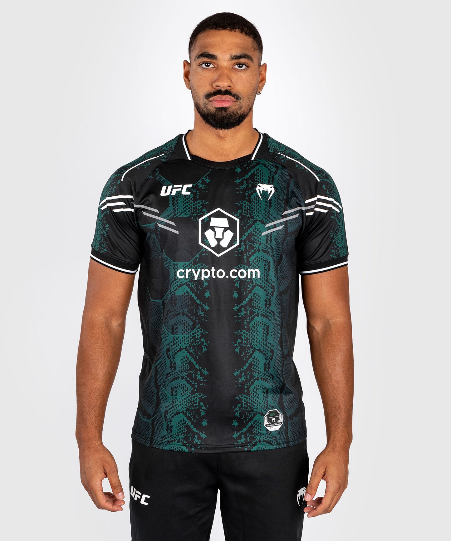 UFC Adrenaline by Venum Authentic Fight Night Maglia da Uomo - Emerald Edition - Verde/Nero