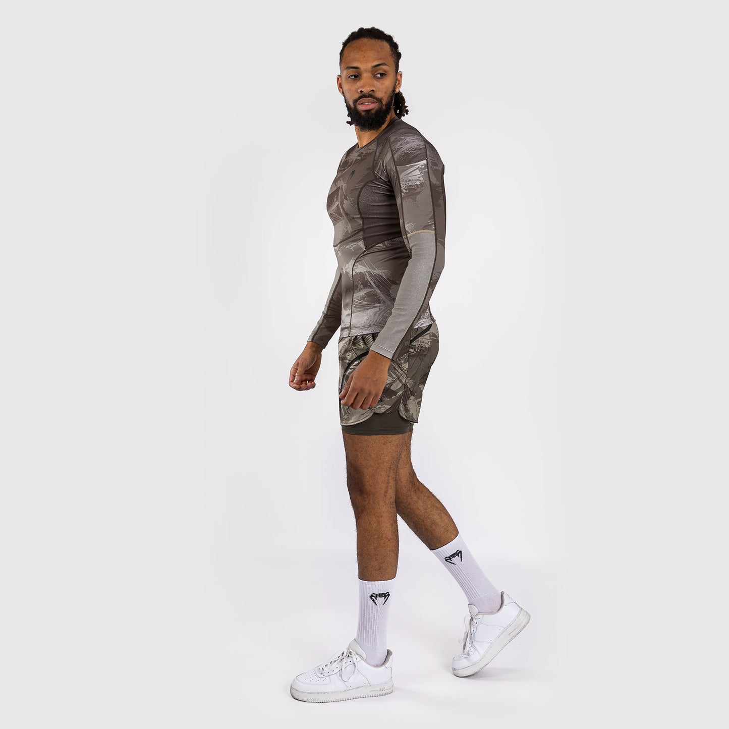 Venum Electron 3.0 Rashguard a maniche longhe - Sabbia