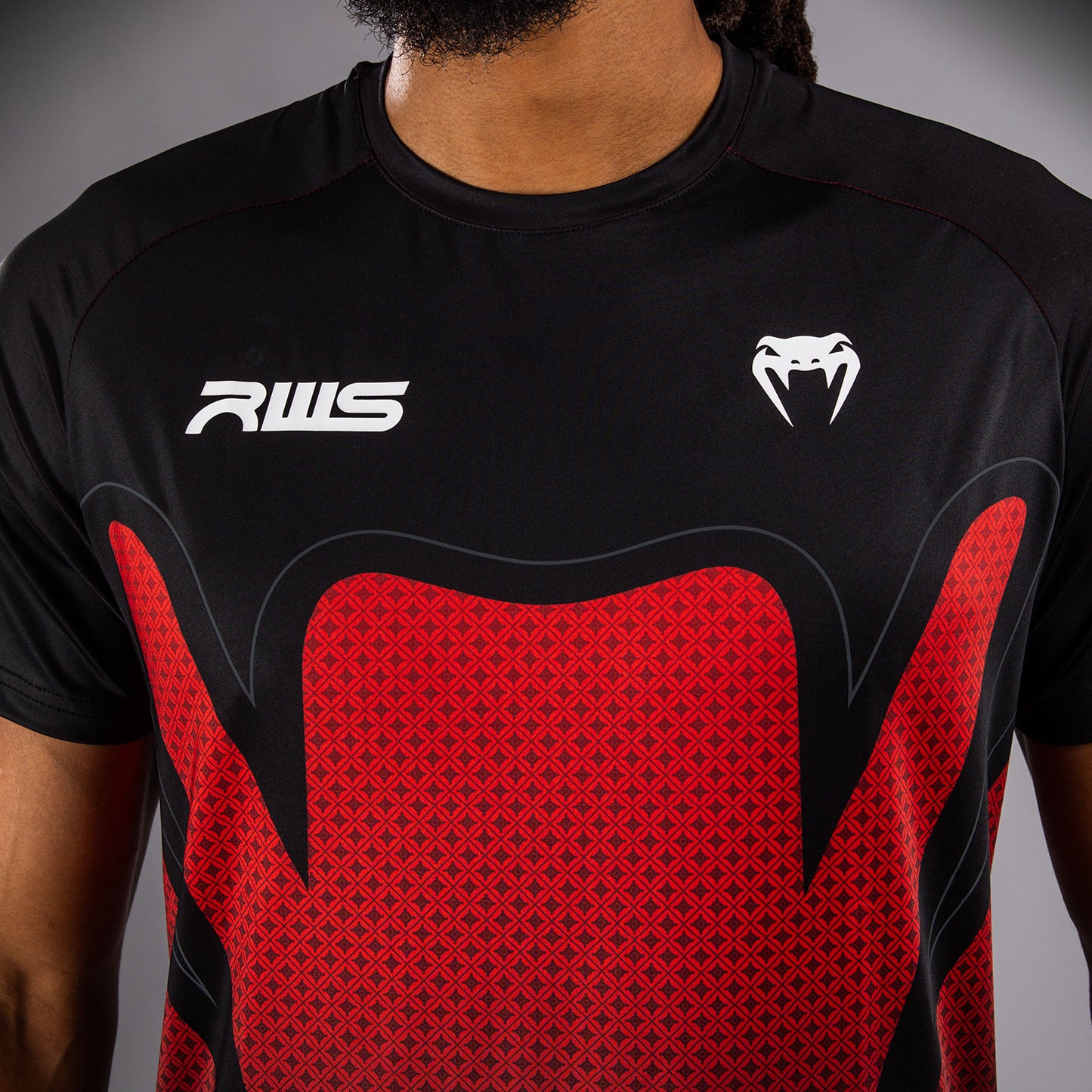 Venum x RWS 2.0 T-Shirt Dry-Tech Uomo – Nero/Rosso