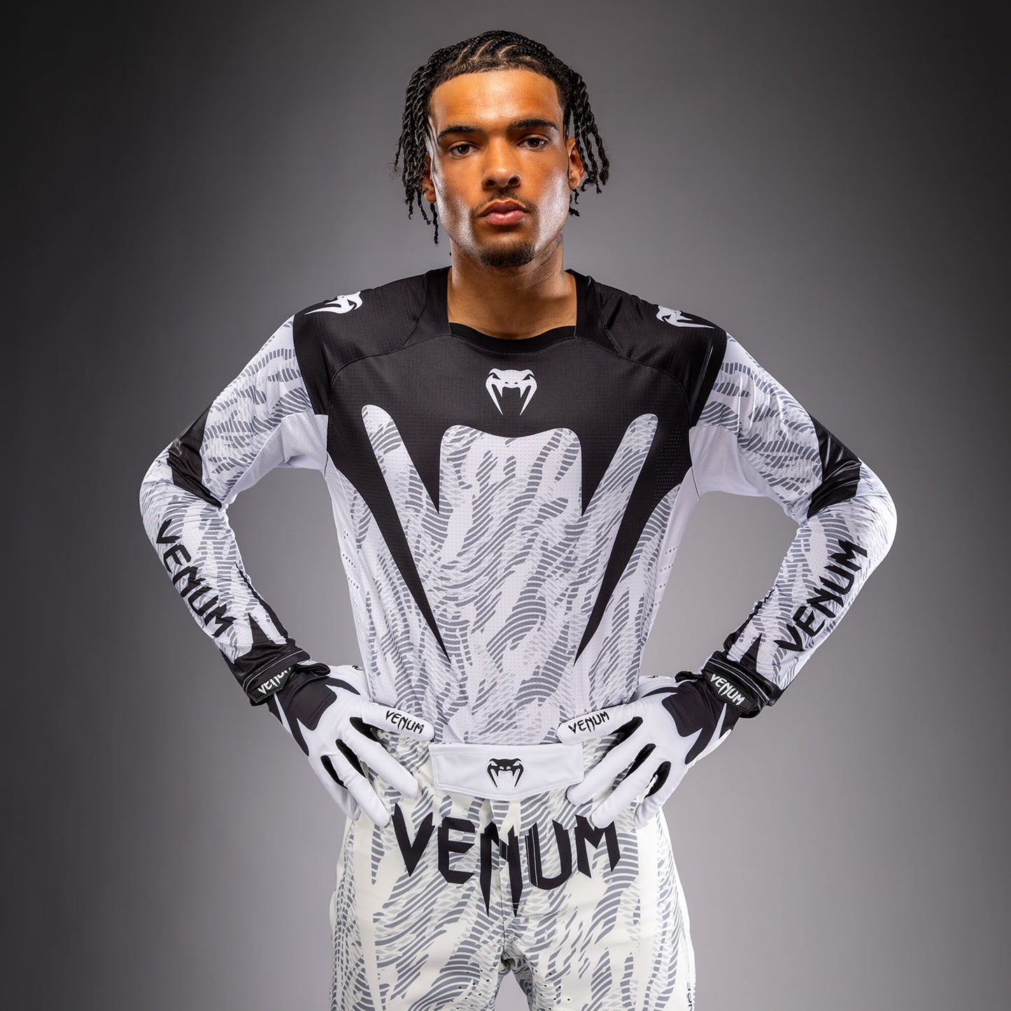 Venum MX Elite Maglia da Motorsports - Bianco