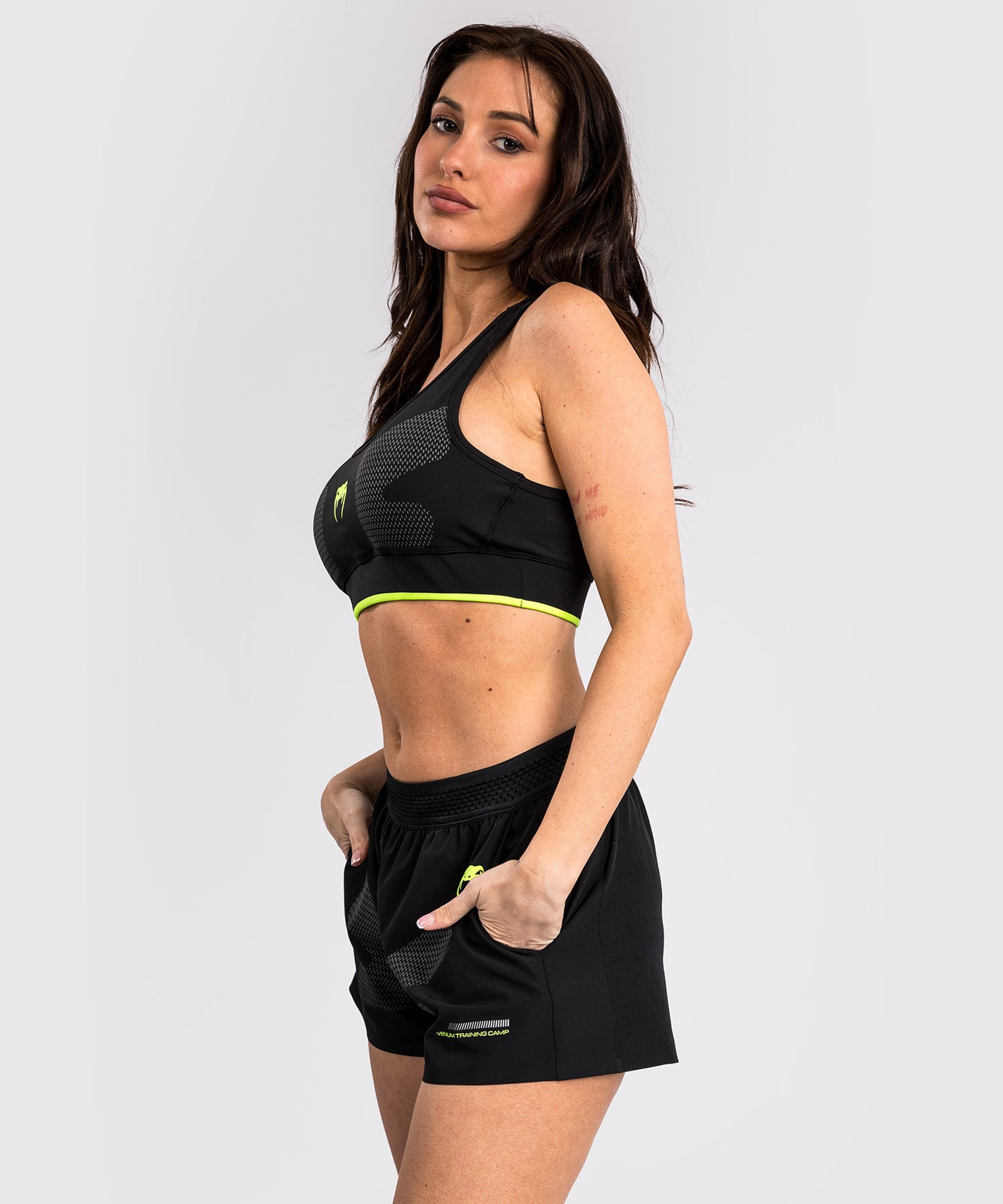 Venum Training Camp 4.0 Reggiseno sportivo - Nero/Verde chiaro