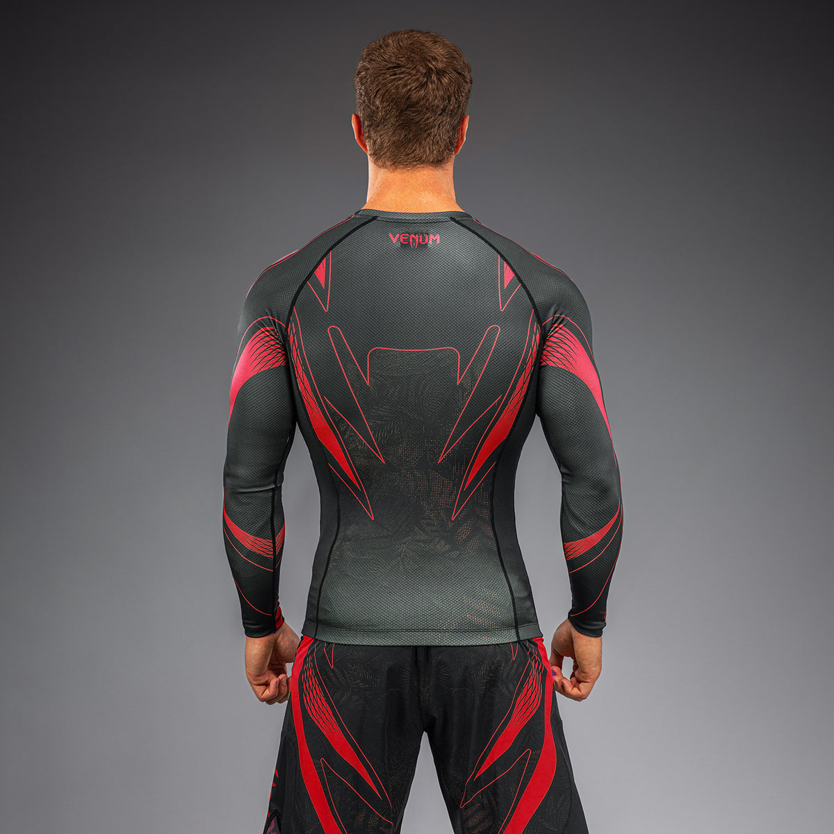 Venum Amazonia Reborn Maglia a compressione a maniche lunghe - Nero/Rosso