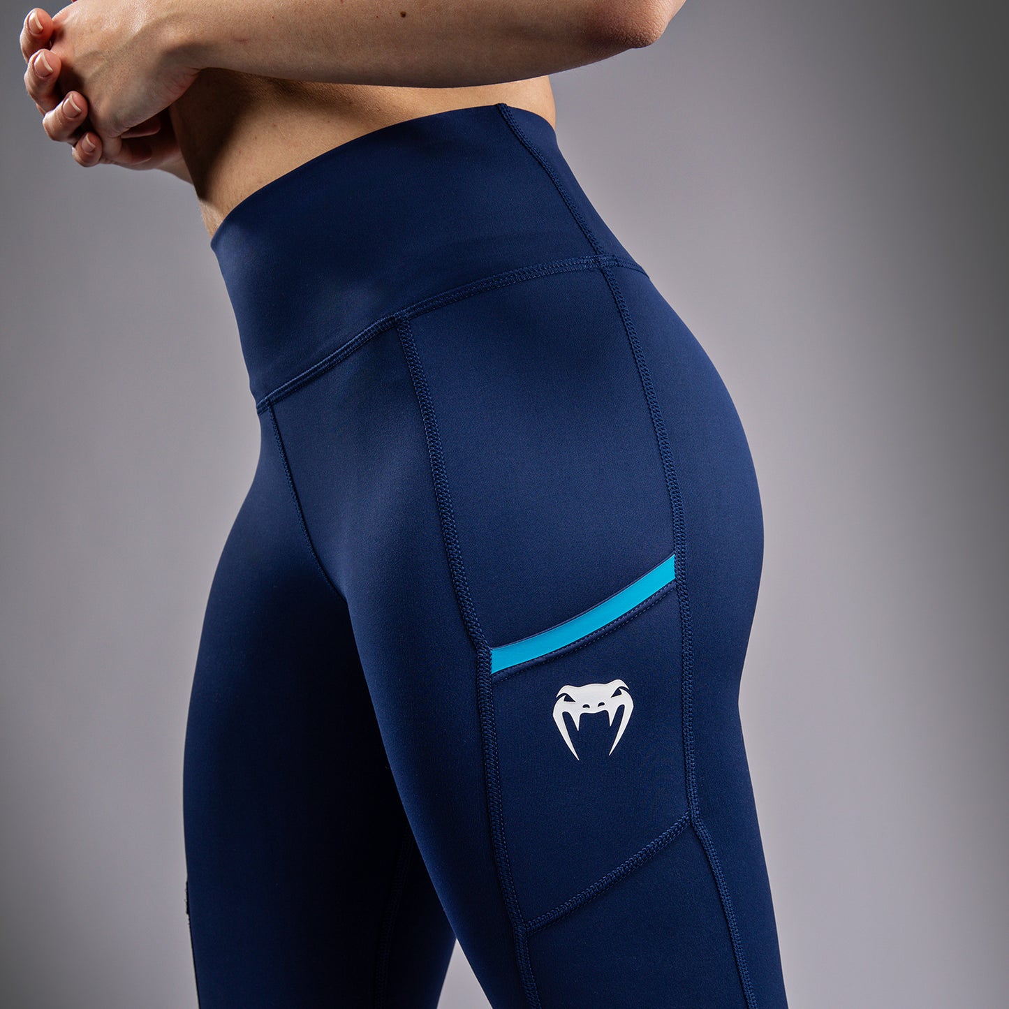 Venum x Top Rank Original Leggings Lunghi da Donna - Blu Navy