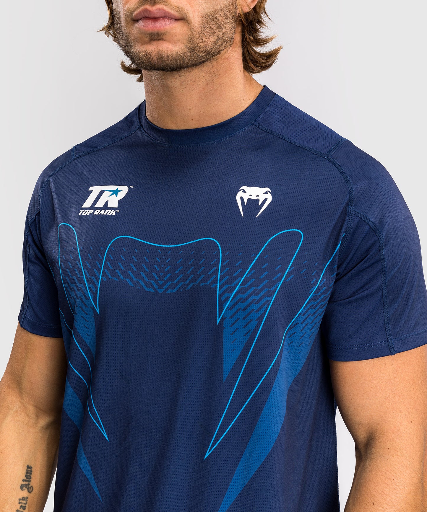 Venum x Top Rank Original Maglietta Tecnica da Uomo - Blu Navy