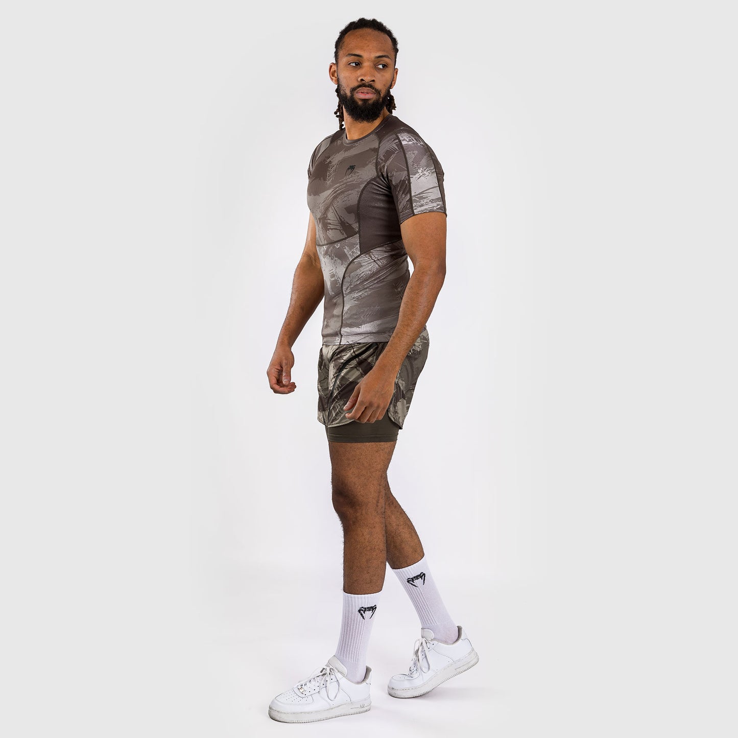 Venum Electron 3.0 Rashguard a manica corta - Sabbia