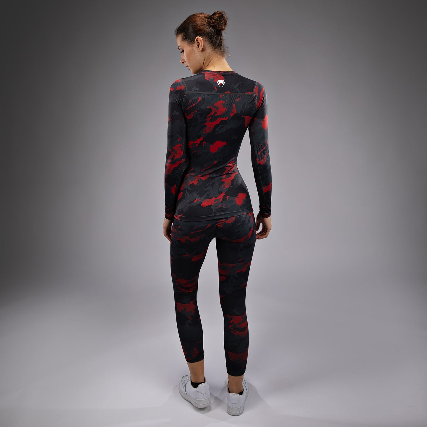 Venum x Sophia Rose  Donna Maglia a Maniche Lunghe Rashguard - Urban Red Camo