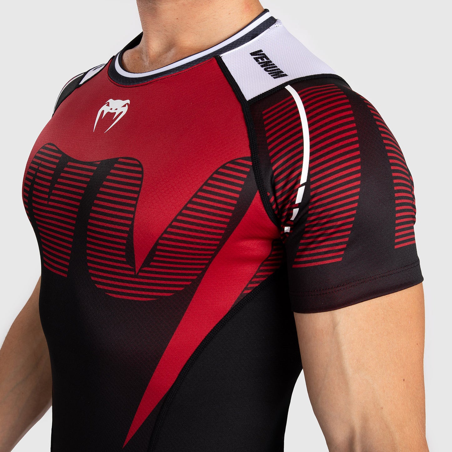 Venum Adrenaline Rashguard a Maniche Corte da Uomo - Red