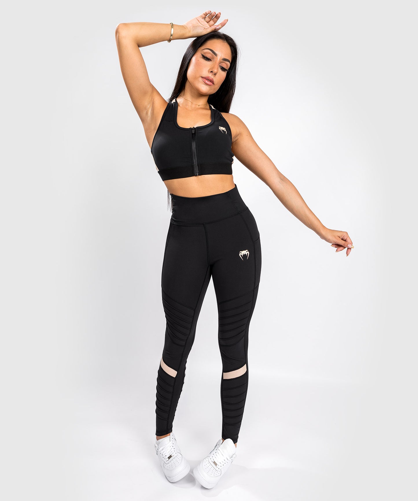 Leggings Moto Venum - Nero/Sabbia