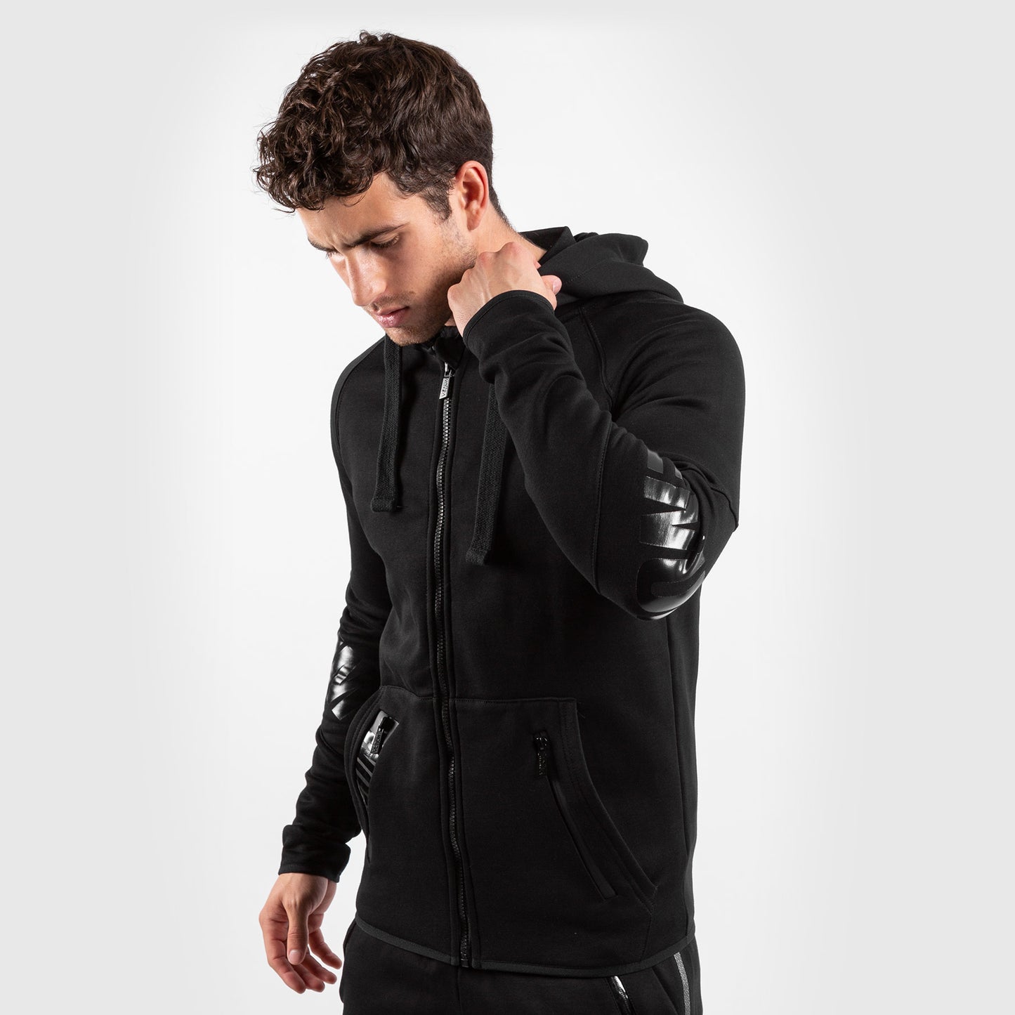 Felpa con cappuccio Venum Contender 3.0 - Nera/Nera