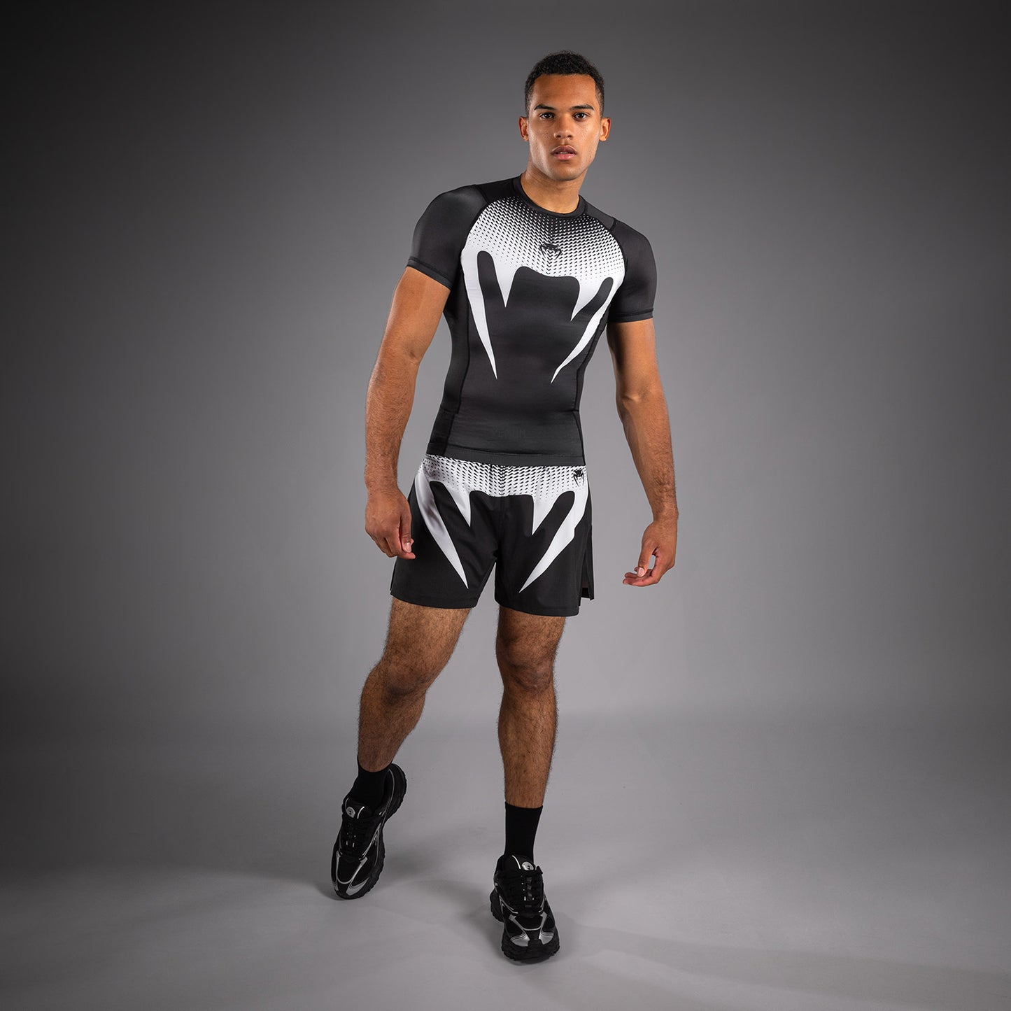 Venum No Gi Rashguards - Nero/Bianco