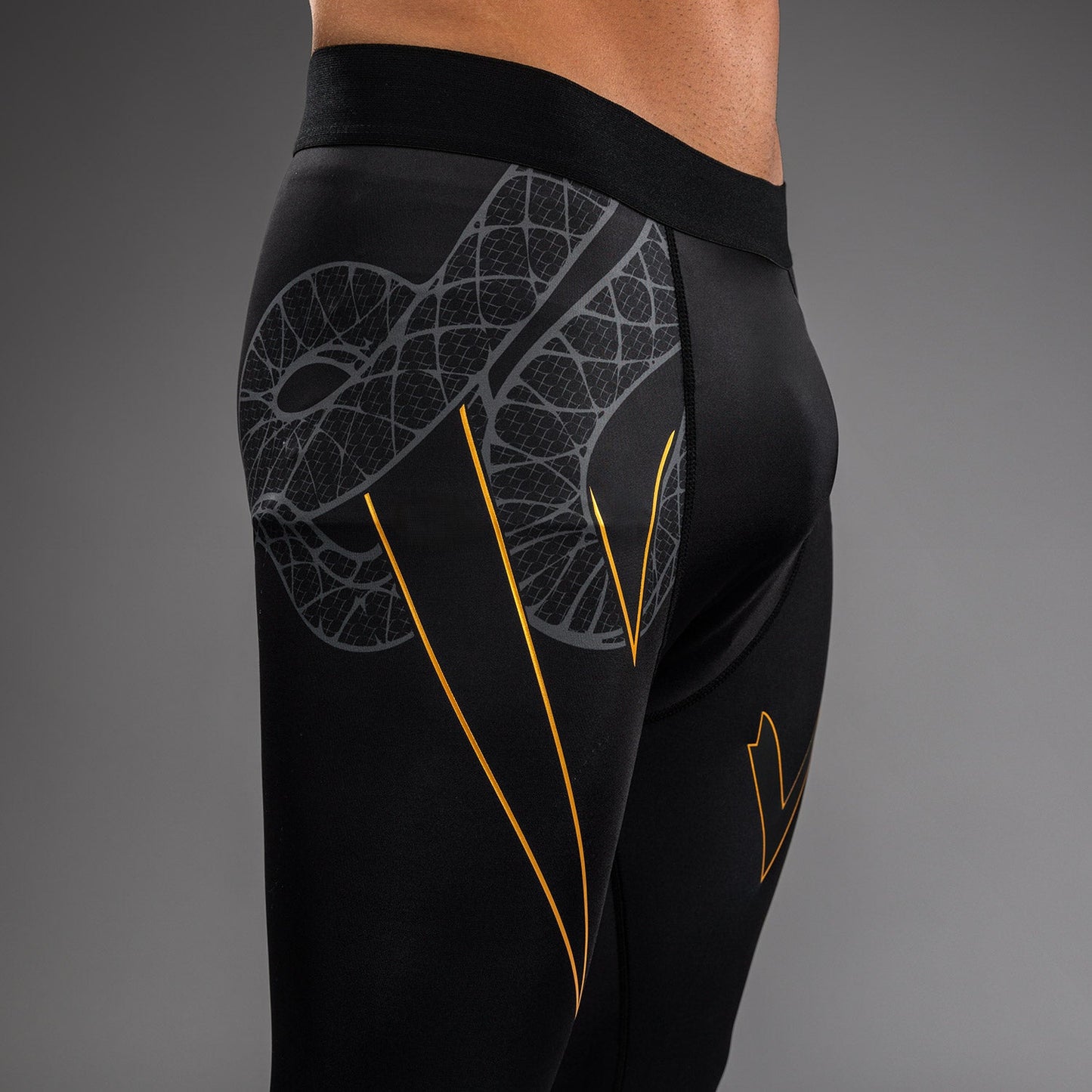 Venum Serpenti Pantaloni aderenti – Nero/Argento/Oro