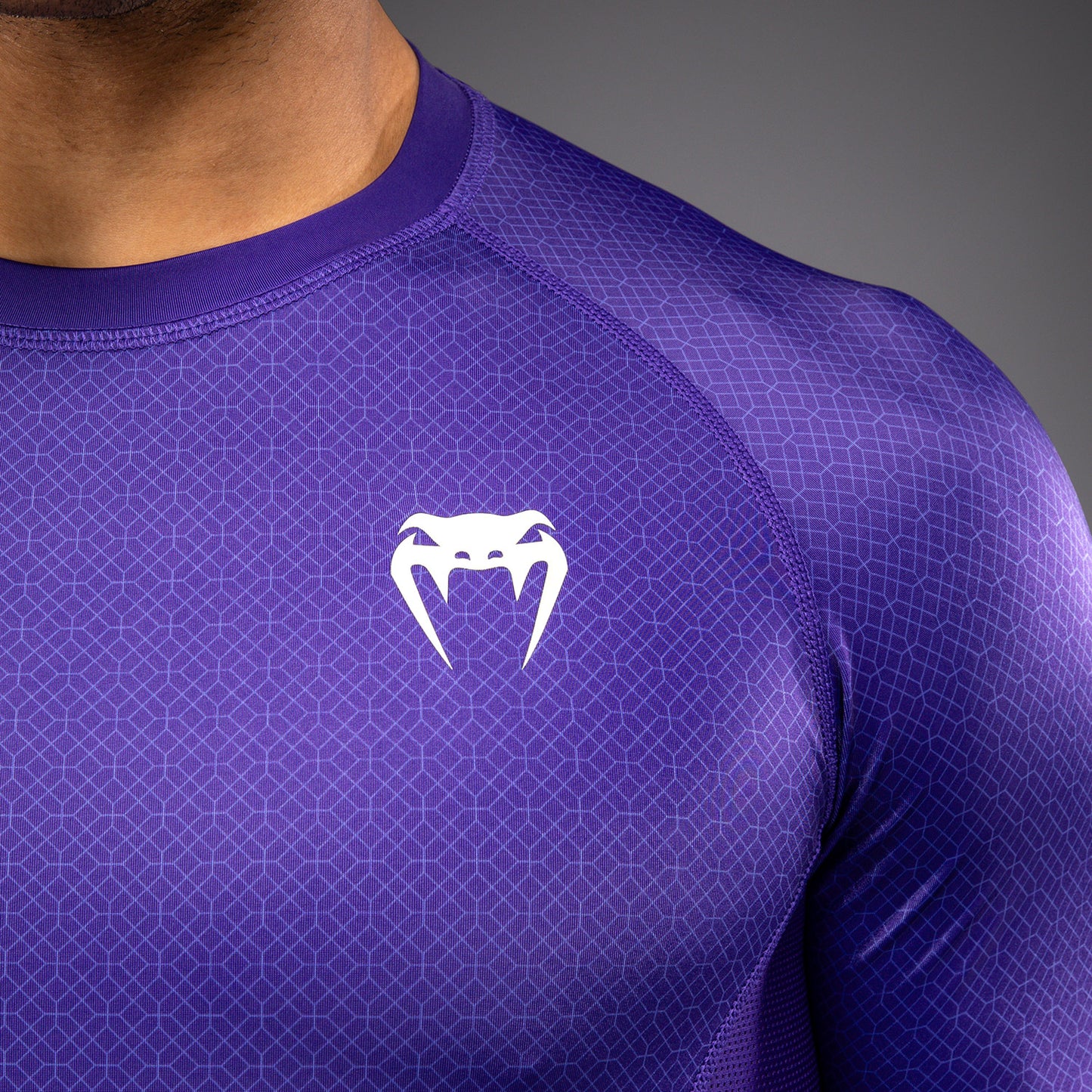 Venum x Roger Gracie Academy Rashguard a Maniche Corte - Viola