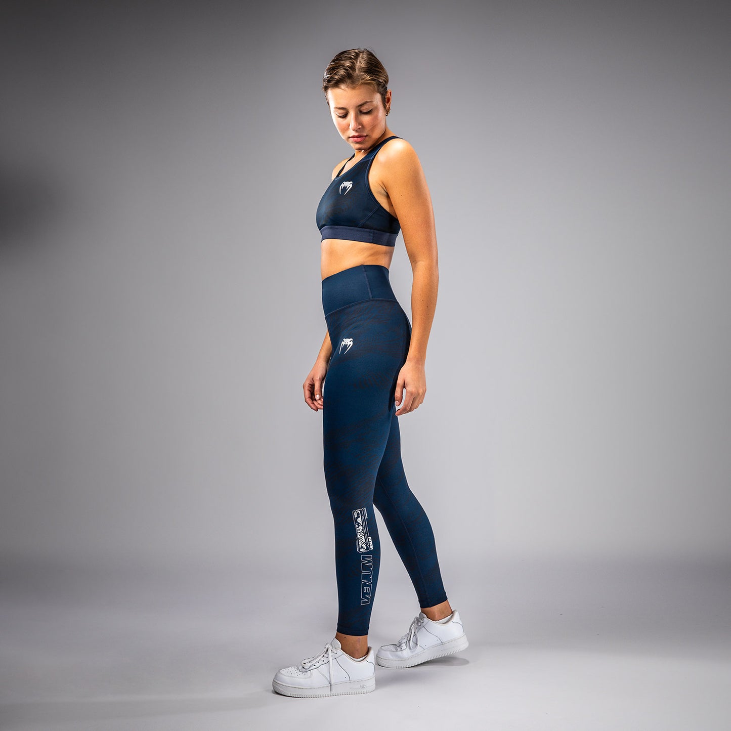 UFC Fusion by Venum Fight Week Leggings Performance per Donna - Blu oceanico
