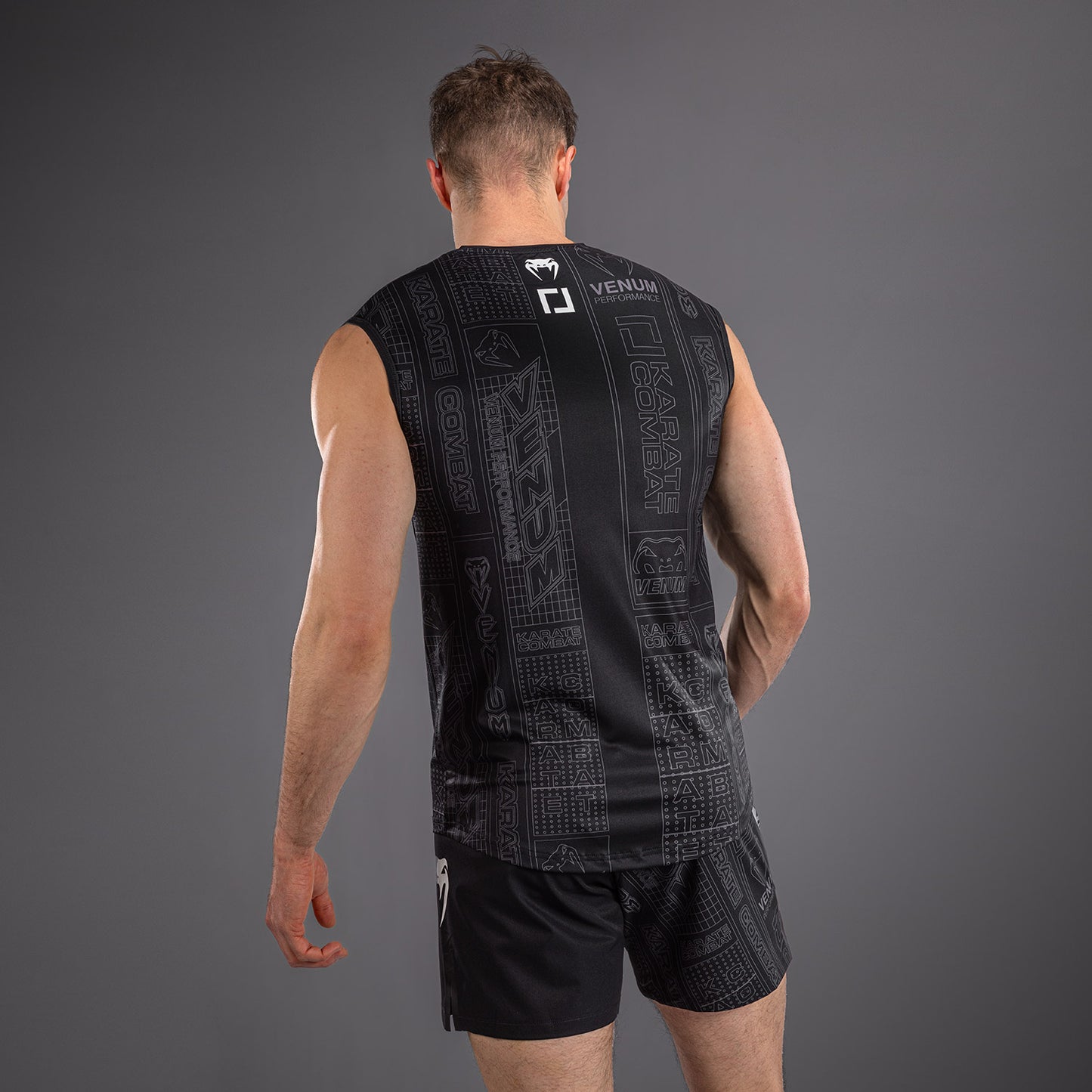 Karate Combat by Venum Maglietta Dry Tech Senza Maniche – Nero/Grigio