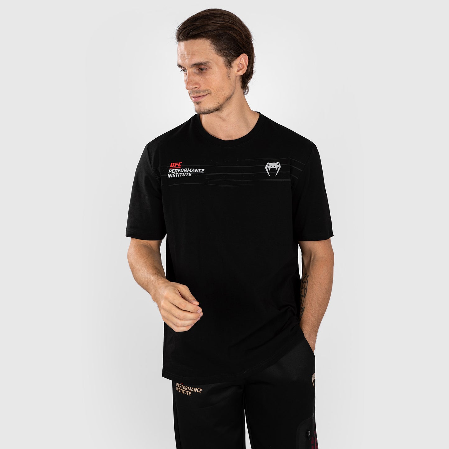 UFC Venum Performance Institute 2.0 Maglietta a maniche corte da Uomo - Nero/Rosso