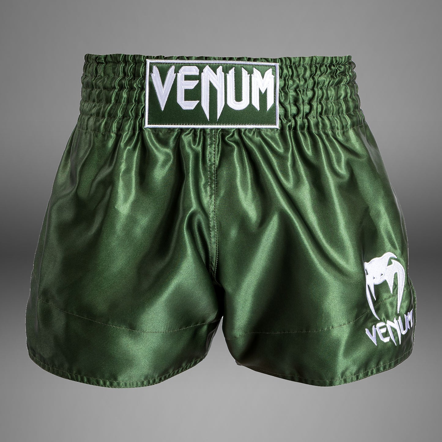 Venum Classic Pantaloncini da Muay Thaï - Khaki/Bianco