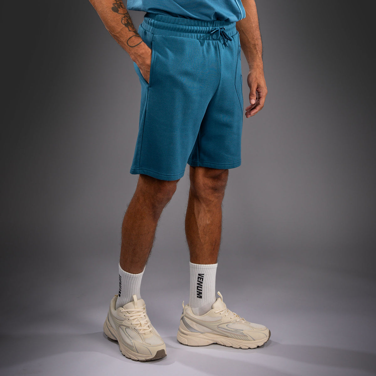 Venum Giant 3D Pantaloncini in Cotone - Blu Oceano