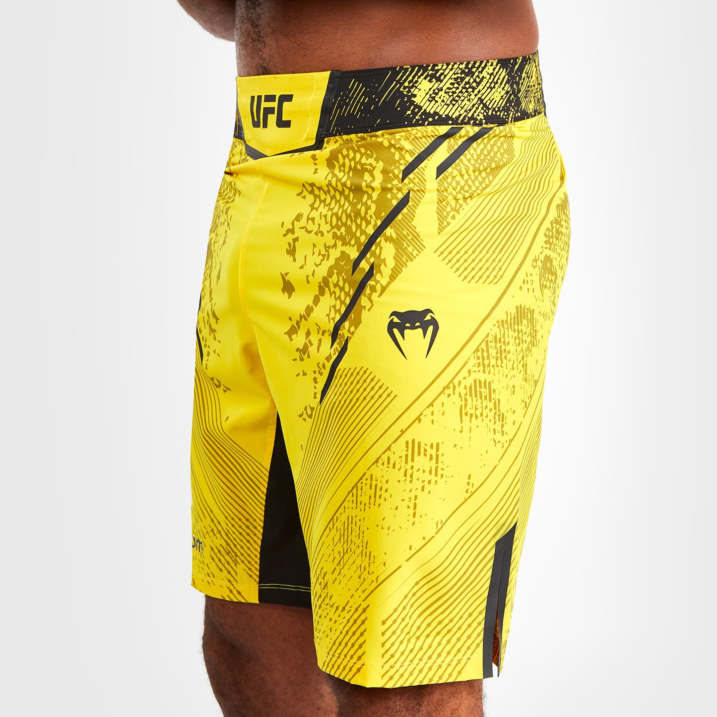 Pantaloncini da combattimento UFC Adrenaline by Venum personalizzati Authentic Fight Night Uomo - Long Fit - Giallo