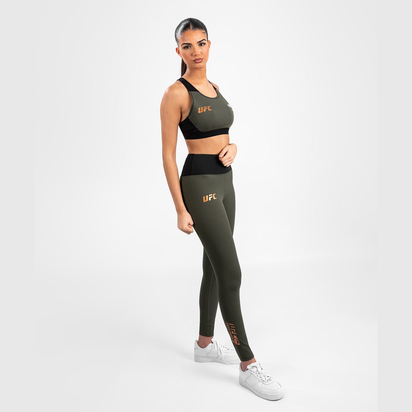UFC Adrenaline by Venum Fight Week Tight da Donna - Khaki/Bronzo